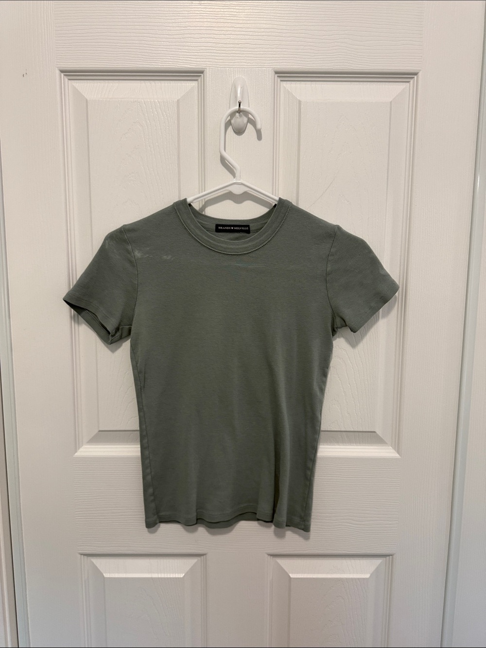 Brandy Melville Green Baby Tee